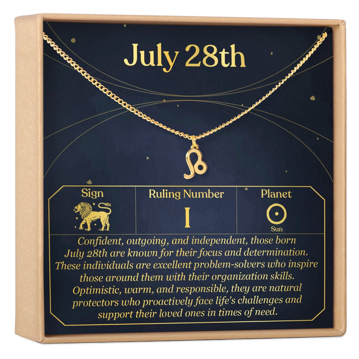 July 28th Leo Necklace by Dear Ava