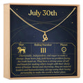 July 30th Leo Necklace by Dear Ava
