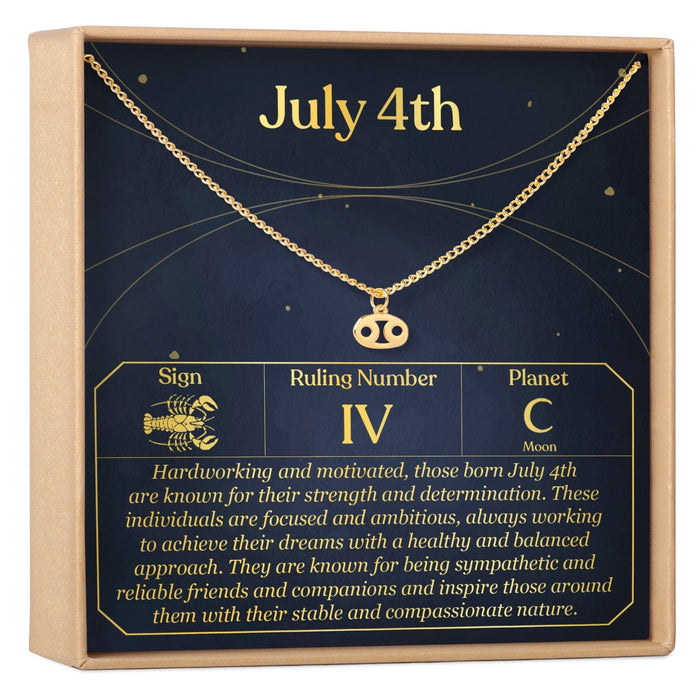 July 4th Cancer Necklace by Dear Ava