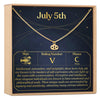 July 5th Cancer Necklace