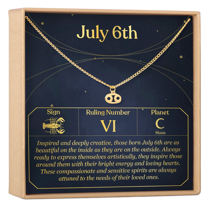 July 6th Cancer Necklace by Dear Ava