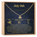 July 9th Cancer Necklace by Dear Ava