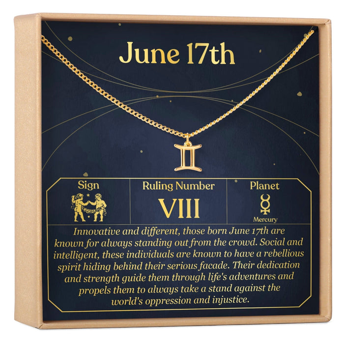 June 17th Gemini Necklace by Dear Ava