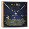 June 21st Cancer Necklace
