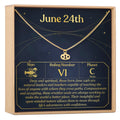 June 24th Cancer Necklace by Dear Ava