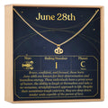 June 28th Cancer Necklace by Dear Ava