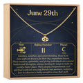 June 29th Cancer Necklace by Dear Ava