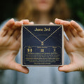 June 3rd Gemini Necklace by Dear Ava