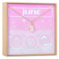 June Birthday Gemstone Necklace by Dear Ava