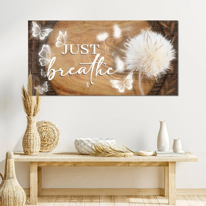Just Breathe Sign XIII by Tailored Canvases