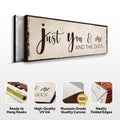 Just You, Me, And The Dogs Sign II by Tailored Canvases