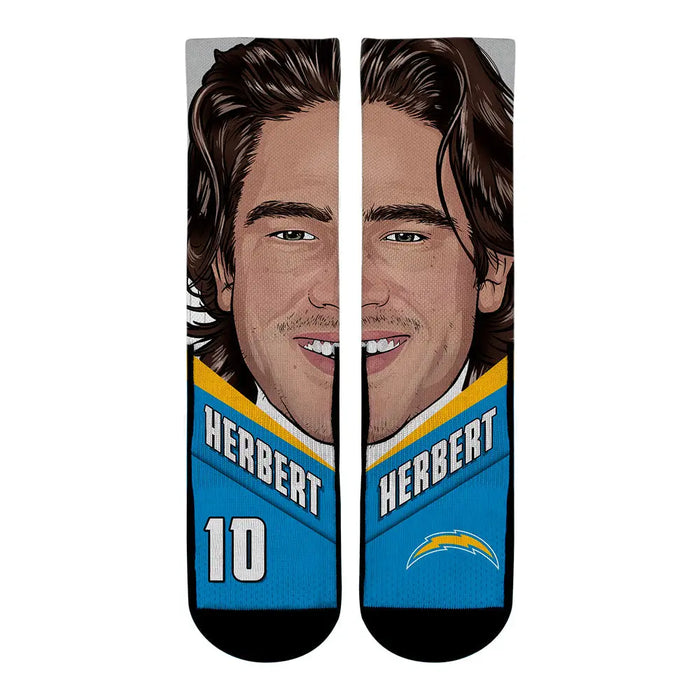 Justin Herbert - Los Angeles Chargers - Game Face by Rock 'Em Socks
