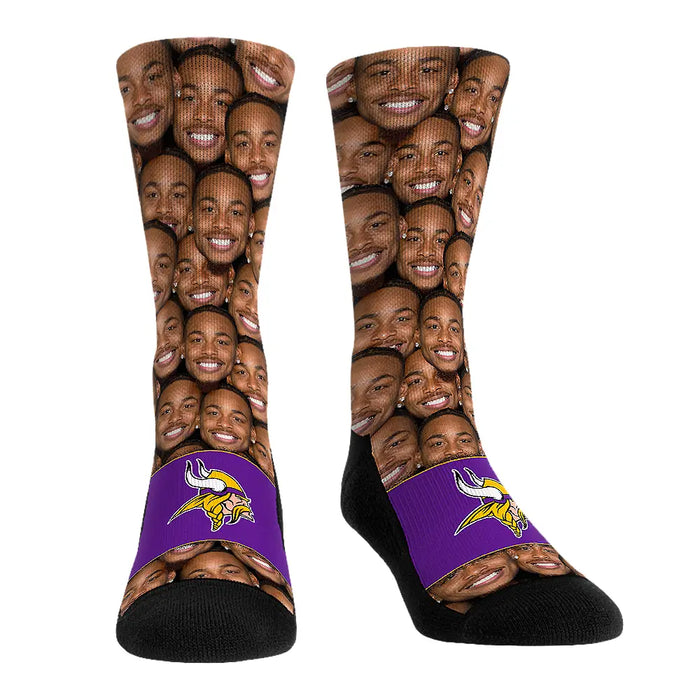 Justin Jefferson - Minnesota Vikings - Face Repeat by Rock 'Em Socks