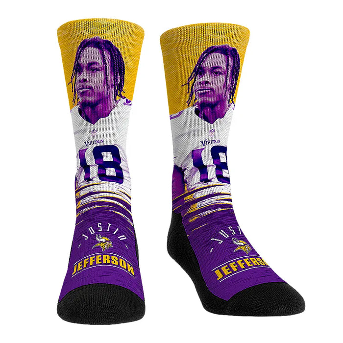 Justin Jefferson - Minnesota Vikings - Jumbotron by Rock 'Em Socks