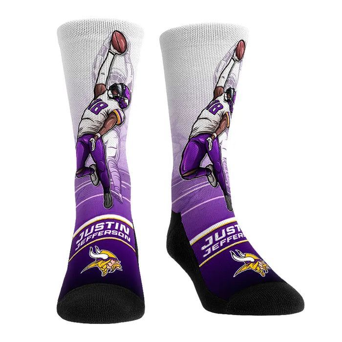 Justin Jefferson - Minnesota Vikings - One Hand Catch by Rock 'Em Socks
