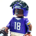#18 WR Vikings Football Player Minifig by B3 Customs