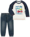 Kids Headquarters Boys Printed Shirt and Joggers by Vanessa Jane