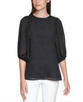 Calvin Klein Balloon-Sleeve Top by Vanessa Jane
