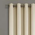 Lush Decor Faux Linen 84x52 Absolute Blackout Single Window Panel by Vanessa Jane