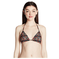 Eidon Junior's Kali Triangle Slider Bikini Top Swimsuit, Somerset Black, Large by Vanessa Jane