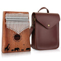 Kalimba 17 Keys Thumb Piano with Tuning Hammer and Bag by DailySale