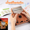 Kalimba 17 Keys Thumb Piano with Tuning Hammer by DailySale