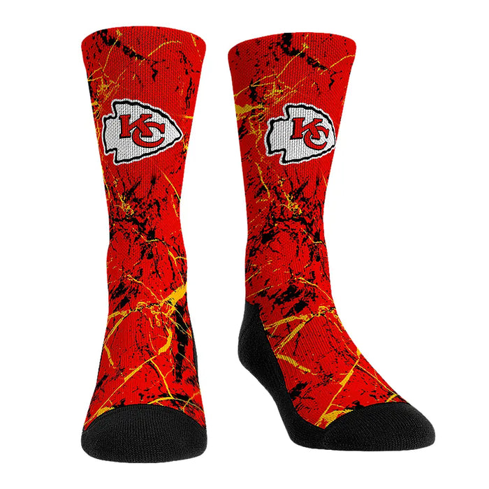Kansas City Chiefs - Cracked Marble by Rock 'Em Socks