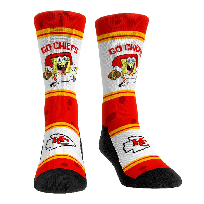 Kansas City Chiefs - SpongeBob SquarePants - Team Up by Rock 'Em Socks
