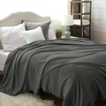 Kathy Ireland Flannel Solid Microplush Bed Blankets by DailySale