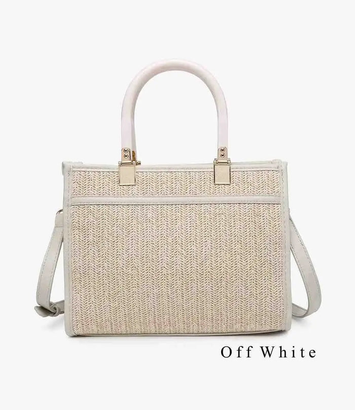 Kaya Rattan Satchel by Boutique 23