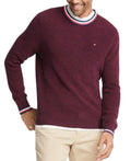 Tommy Hilfiger Mens Geneva Regular-Fit Tipped Ribbed-Knit Sweater by Vanessa Jane
