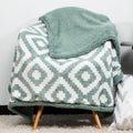 Kensie Super-Soft Reversible Sherpa Fleece Throw Blanket by DailySale