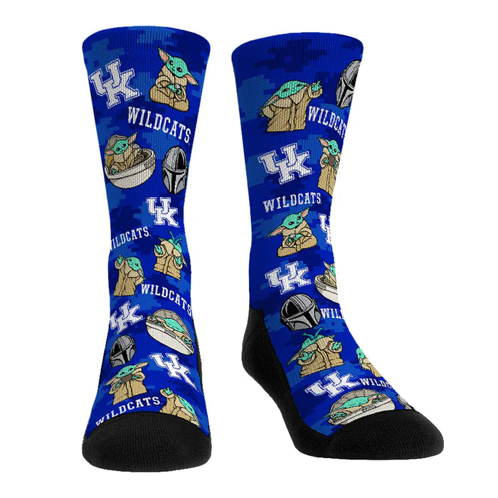 Kentucky Wildcats - Star Wars - Grogu All-Over by Rock 'Em Socks