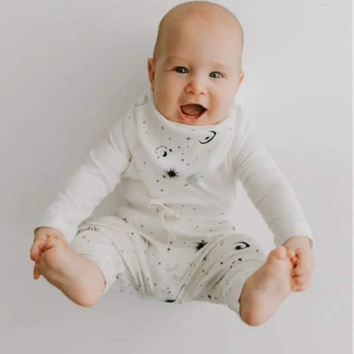 kerchief bib | celestial by Finn + Emma