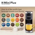 Keurig K-Mini Plus Single Serve K-Cup Pod Coffee Maker (Refurbished) by DailySale