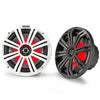 KICKER Pair 45KM84L 8" 600 Watt Marine Boat Waterproof Speakers w/LED's KM8  (Refurbished)