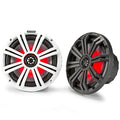 KICKER Pair 45KM84L 8" 600 Watt Marine Boat Waterproof Speakers w/LED's KM8 (Refurbished) by DailySale