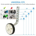 Kids Bicycle Training Wheels Adjustable for 12"-20" Bike by DailySale
