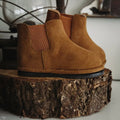 Kids Brown Chelsea Boots – Non-Slip & Easy Wear by ozznekshoes