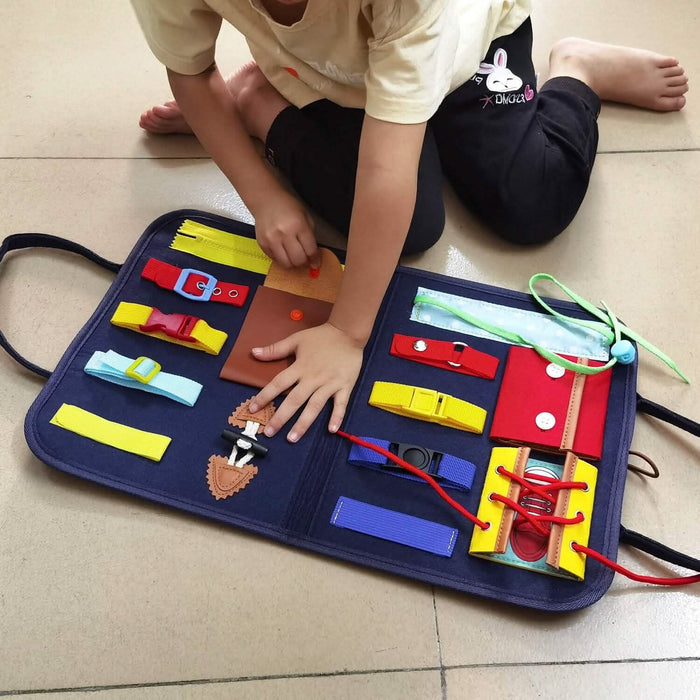Kids Busy Board Sensory Activity Board Preschool Learning Toys by DailySale