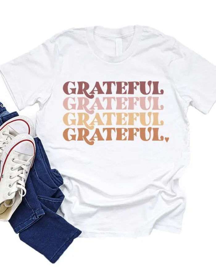 Kids Grateful Repeat Graphic Tee by Boutique 23