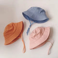 Kids Linen Sun Hat – Fisherman Bucket Hat for Toddlers with Adjustable Strap by ozznekshoes