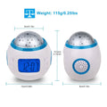 Kids Music Star Sky LED Projection Lamp Digital Alarm Clock by DailySale