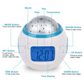 Kids Music Star Sky LED Projection Lamp Digital Alarm Clock by DailySale