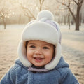 Kids Sherpa Aviator Winter Hat with Ear Flaps | Warm Fleece Pullover by ozznekshoes