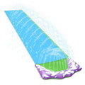 Kids Single Water Slide Lawn Surfing Racing Lane Slip Splash Spray Sprinkler by DailySale