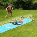 Kids Single Water Slide Lawn Surfing Racing Lane Slip Splash Spray Sprinkler by DailySale