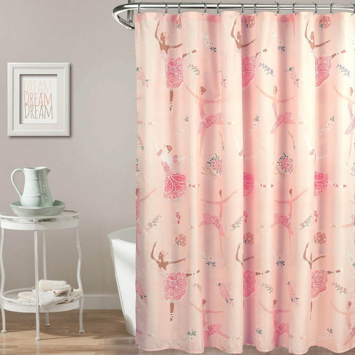 Kidz Mix Dancing Ballerinas Shower Curtain by DailySale