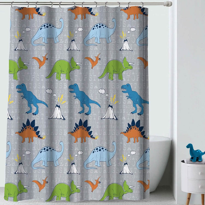 Kidz Mix Dinosaur Walk Shower Curtain by DailySale