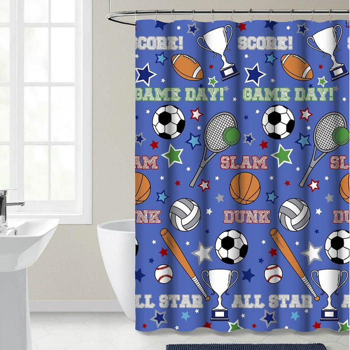 Kidz Mix Game Day Shower Curtain by DailySale